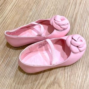 Janie and Jack pink toddler girls shoes size 6
